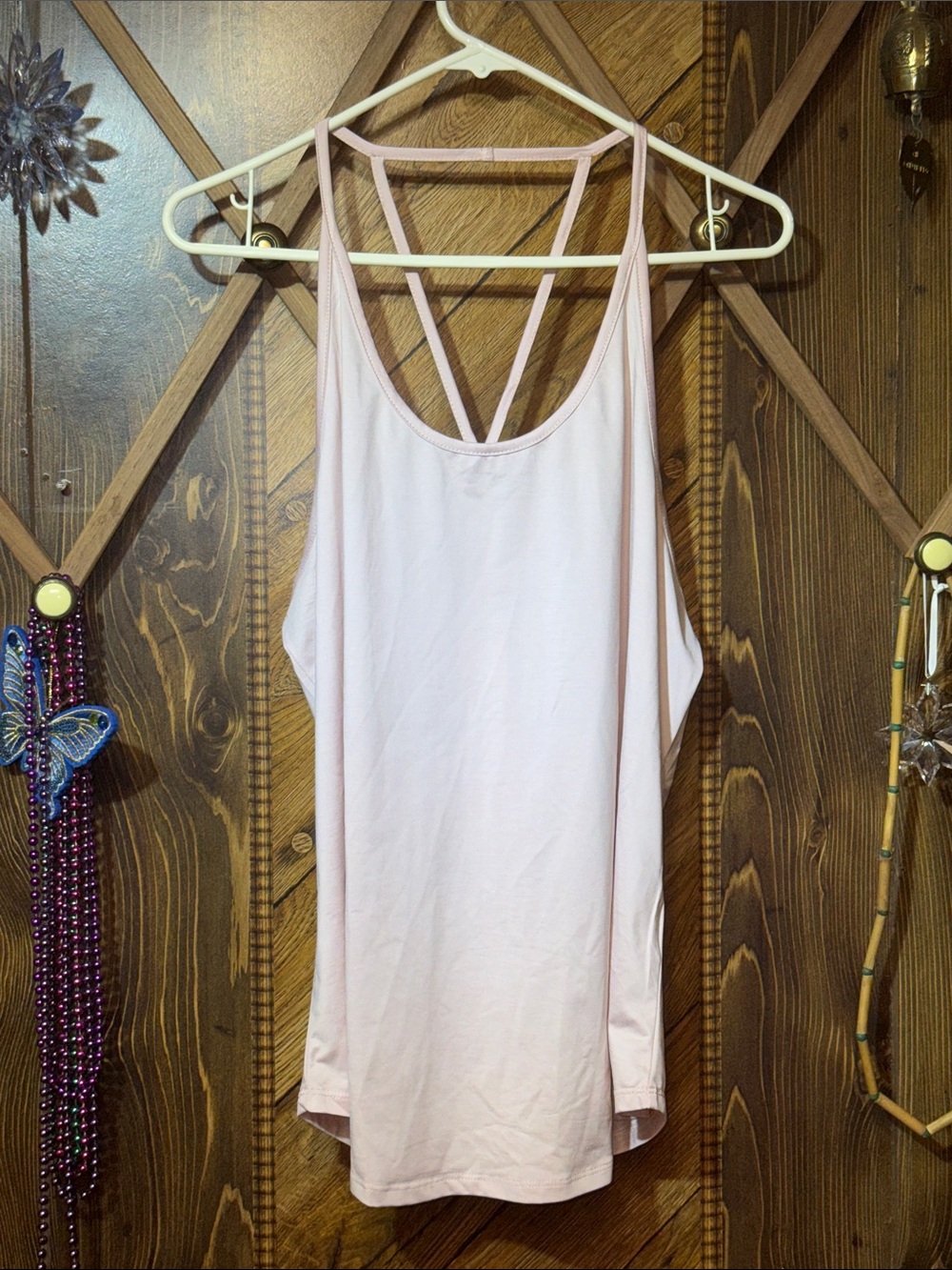 Threads 4 Thought Light Pink Strappy Back Tank